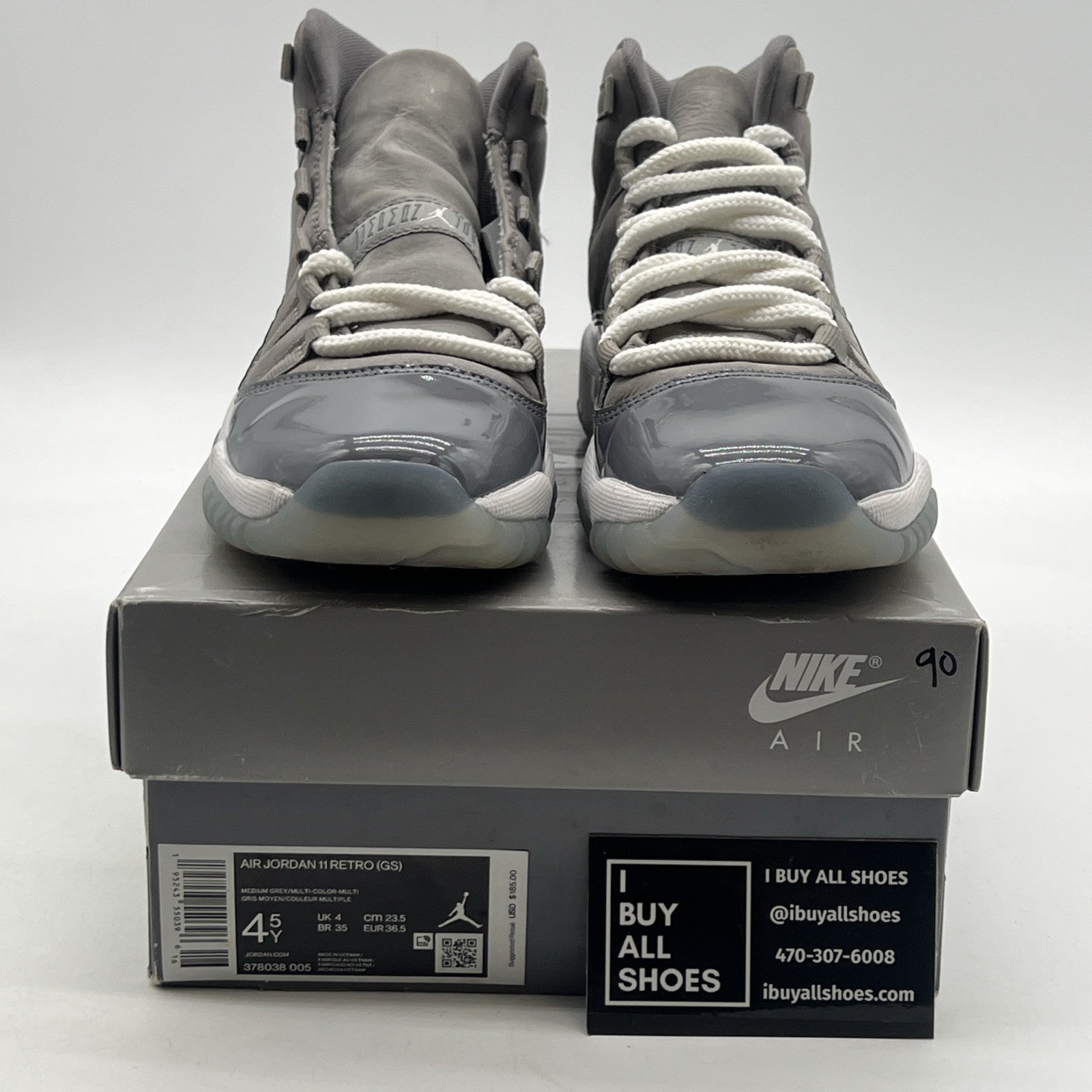 Size 4.5 - Air Jordan 11 Retro High Cool Grey (378038-005)