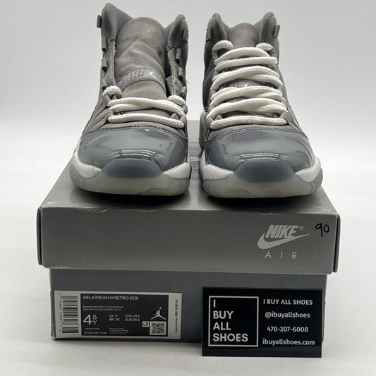 Size 4.5 - Air Jordan 11 Retro High Cool Grey (378038-005)