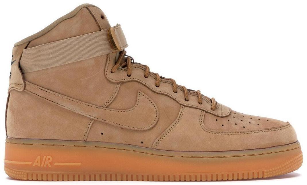 Size 10 - Nike Air Force 1 '07 LV8 WB High Flax Brown Suede (882096-200)