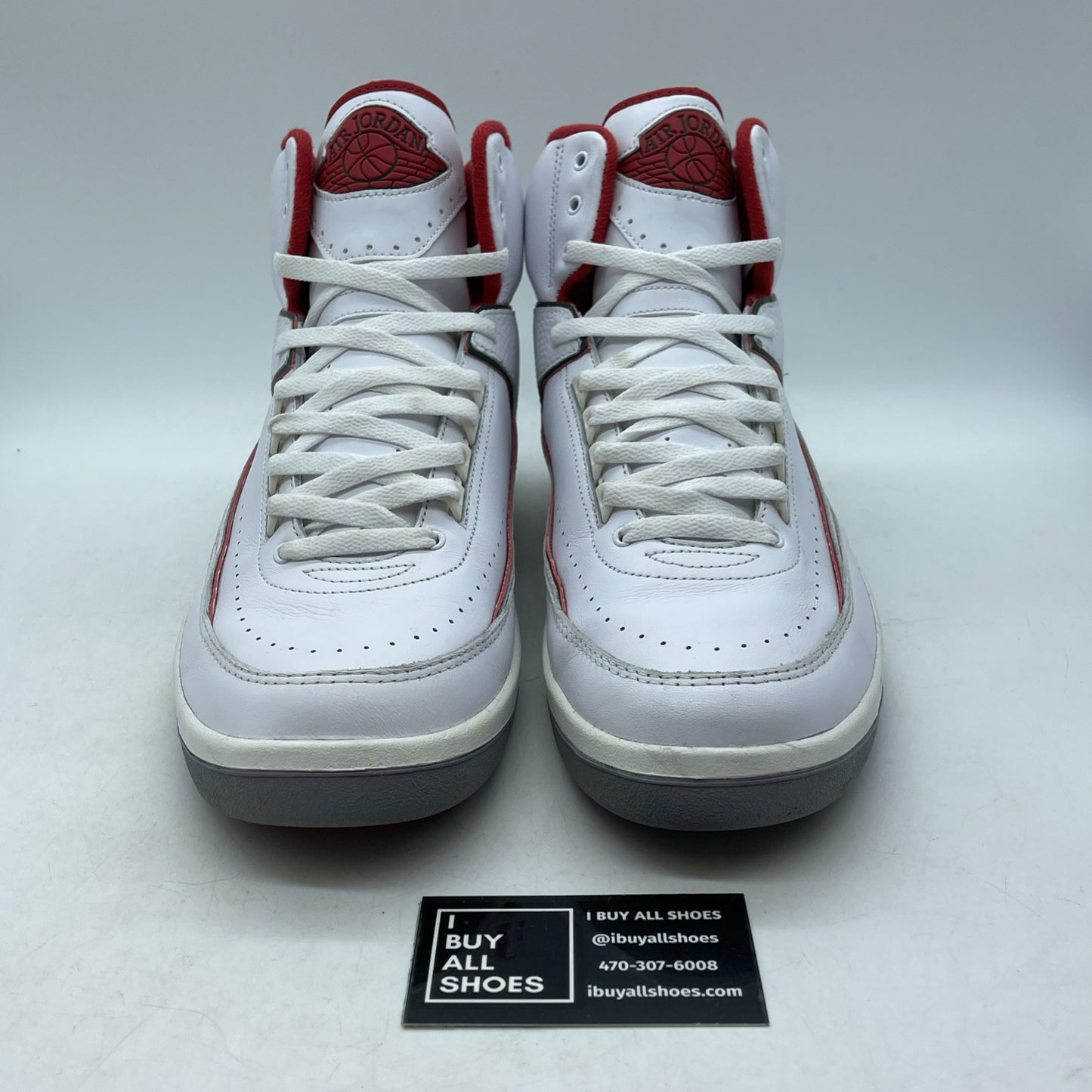 Size 13 - Air Jordan 2 Retro Origins White Red Green Suede Leather (DR8884-101)