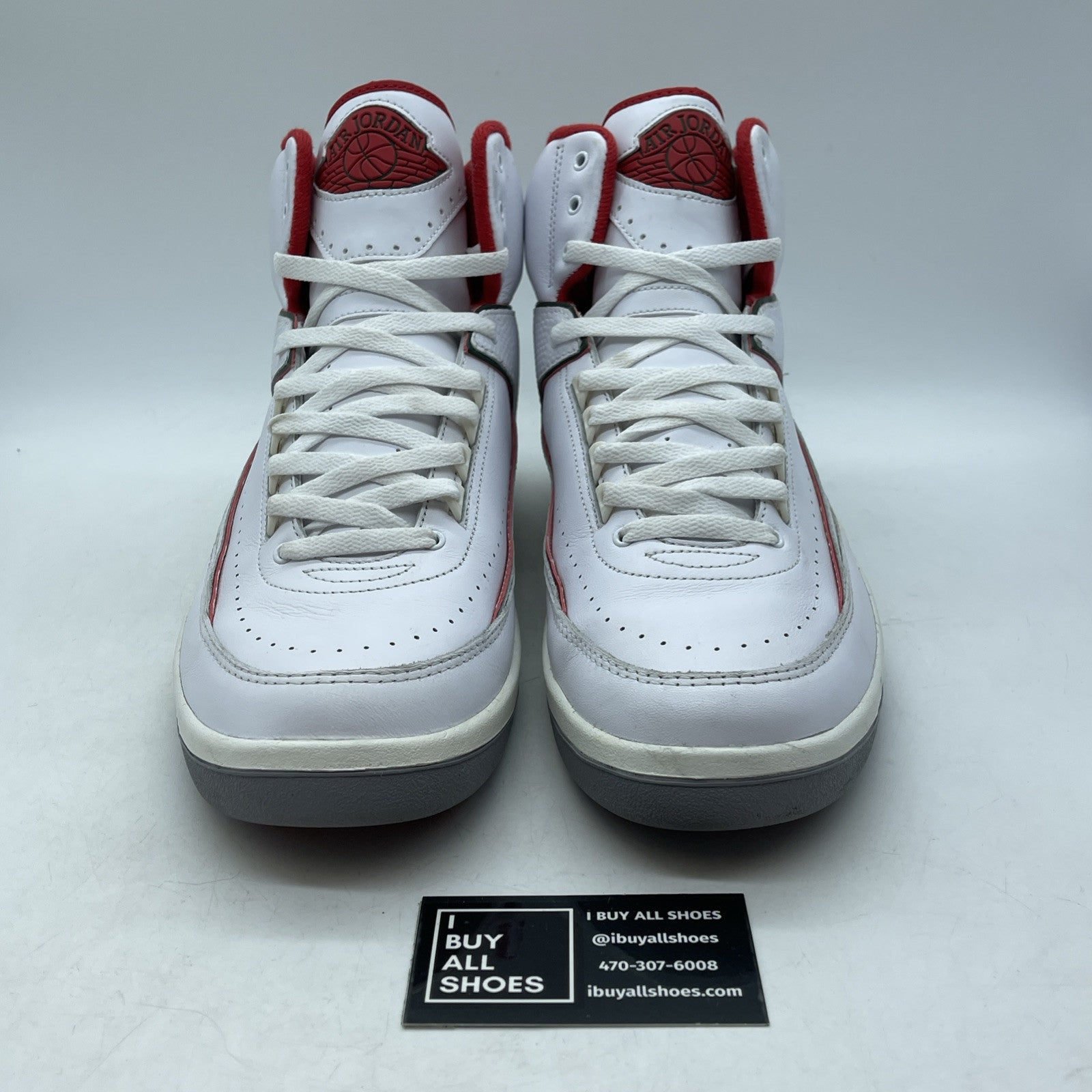 Size 13 - Air Jordan 2 Retro Origins White Red Green Suede Leather (DR8884-101)
