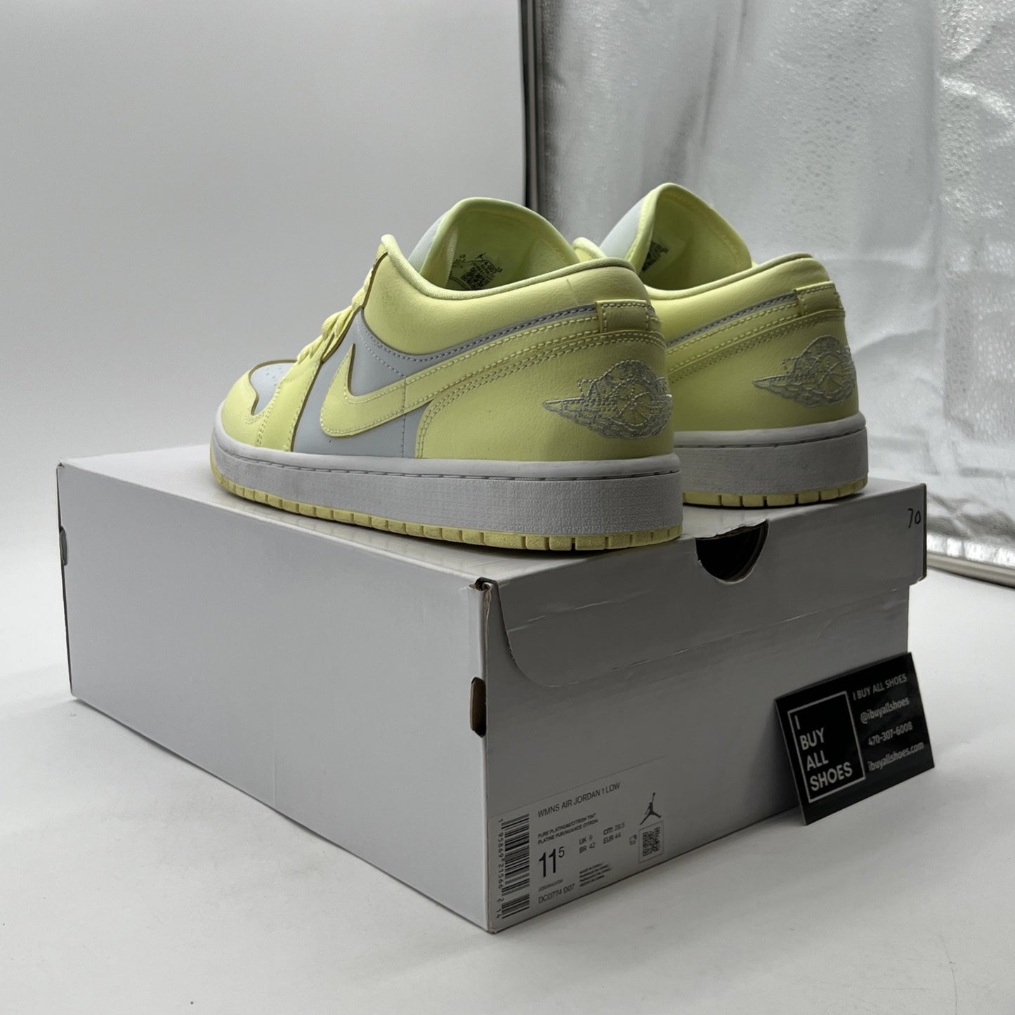 Size 11.5 - Nike Air Jordan 1 Low W Lemonade (DC0774-007)