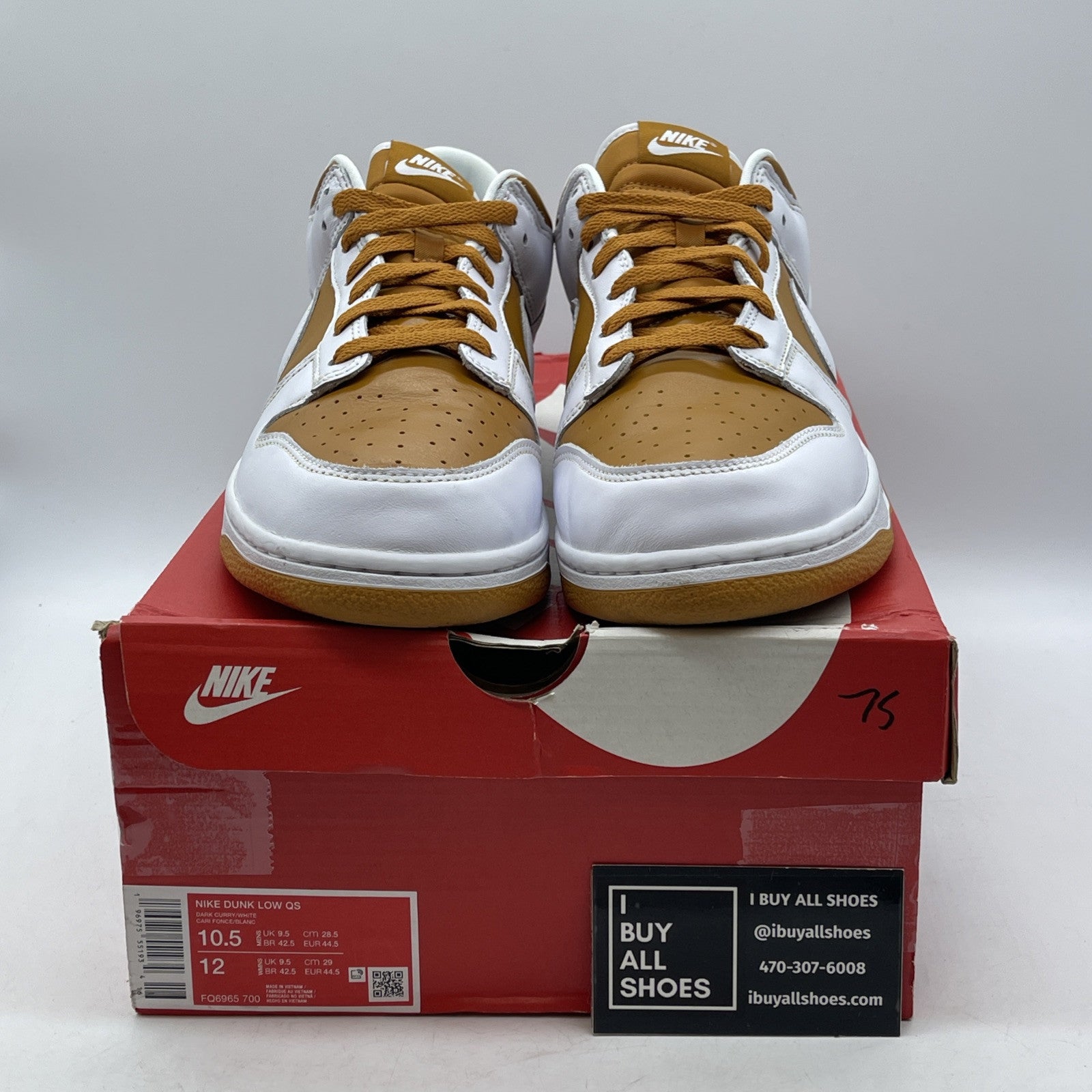 Size 10.5 - Nike Dunk CO.JP 2024 Low Reverse Curry Brown Leather (FQ6965-700)