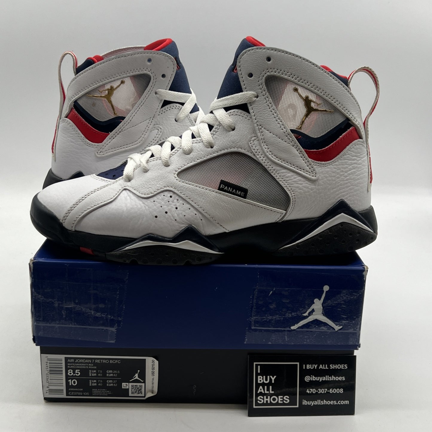 Size 8.5 - Paris Saint-Germain x Air Jordan 7 Retro Paname (CZ0789-105)