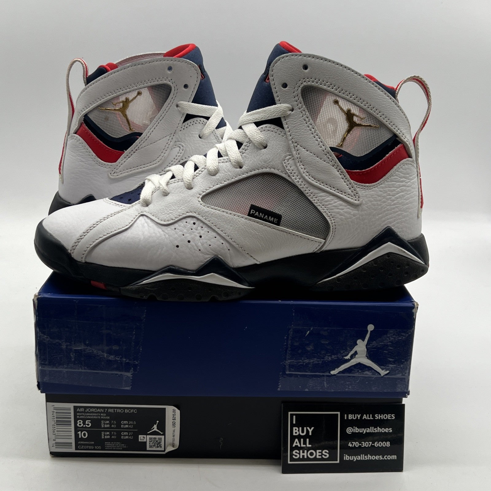 Size 8.5 - Paris Saint-Germain x Air Jordan 7 Retro Paname (CZ0789-105)