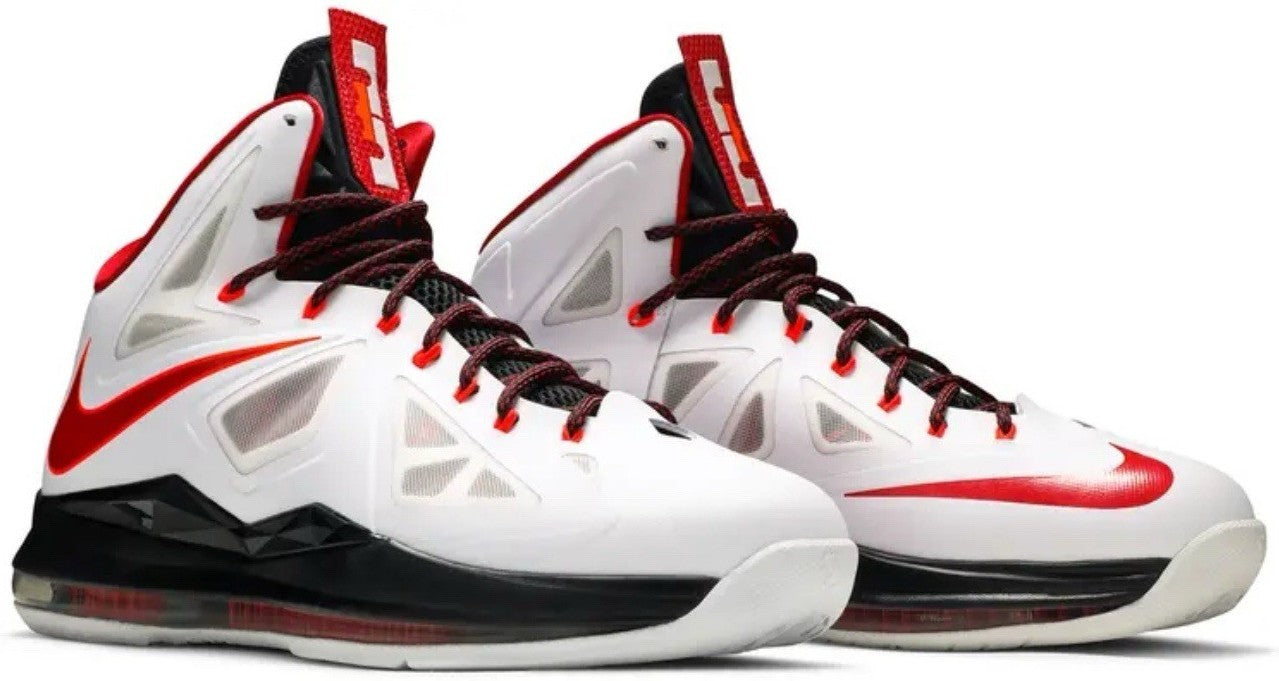 Size 14 - Nike LeBron 10 Heat Home (541100-100)