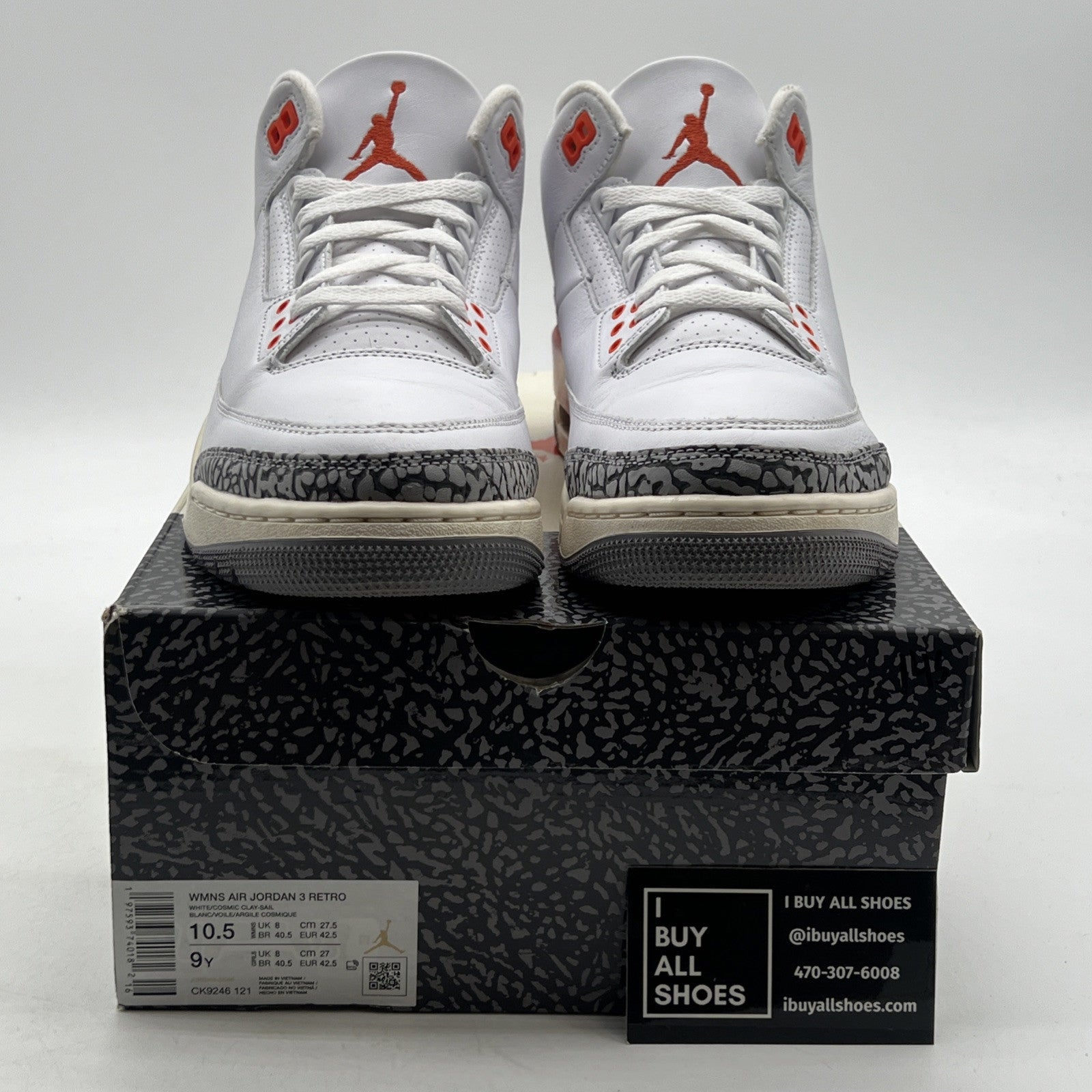Size 10.5W - Air Jordan 3 Retro Georgia Peach (CK9246-121)