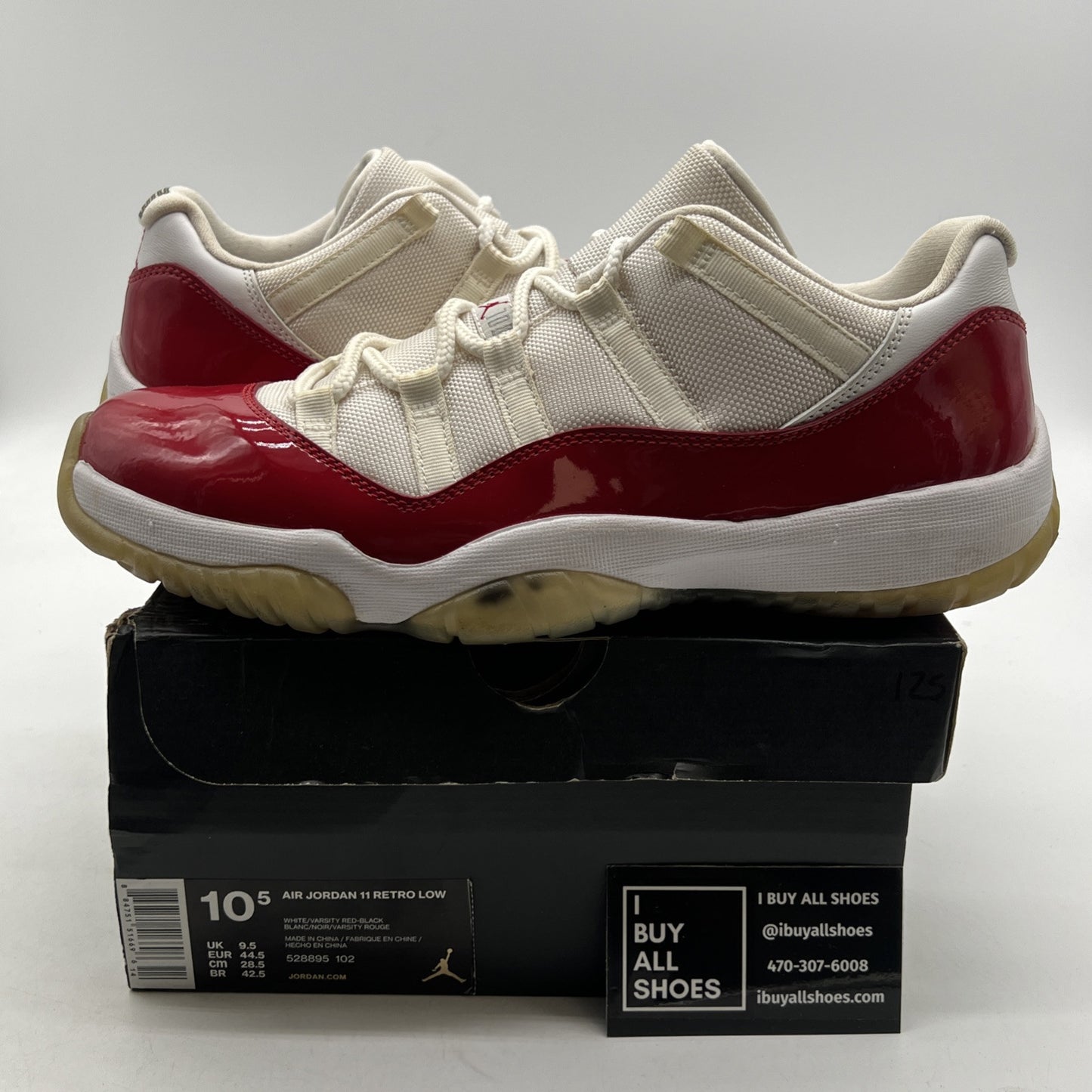 Size 10.5 - Air Jordan 11 Retro 2016 Low Cherry (528895-102)