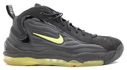Size 10.5 - Nike Air Total Max Uptempo LE Black Volt Suede (366724-071)