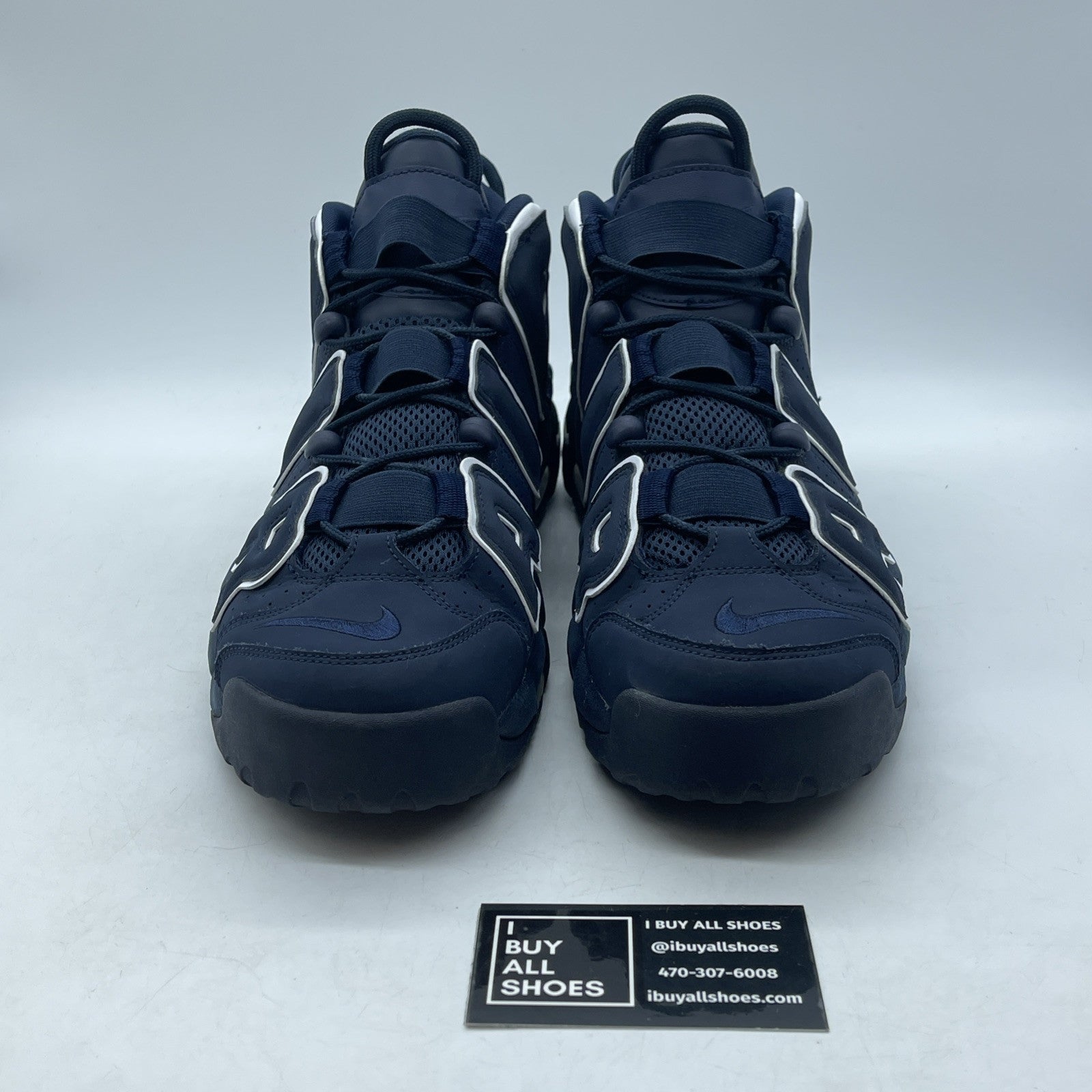 Size 11 - Nike Air More Uptempo Obsidian Blue White Suede (921948-400)