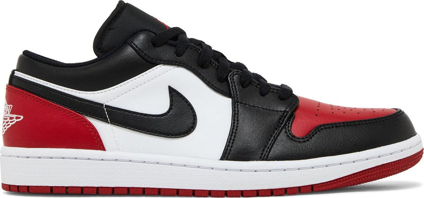 Size 10 - Air Jordan 1 Low Bred Toe 2.0 (553558-161)