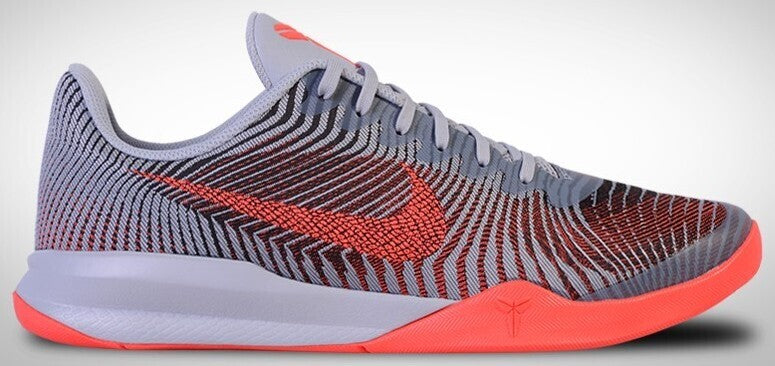 Size 12 - Nike KB Mentality 2 Wolf Grey Bright Crimson (818952-004)