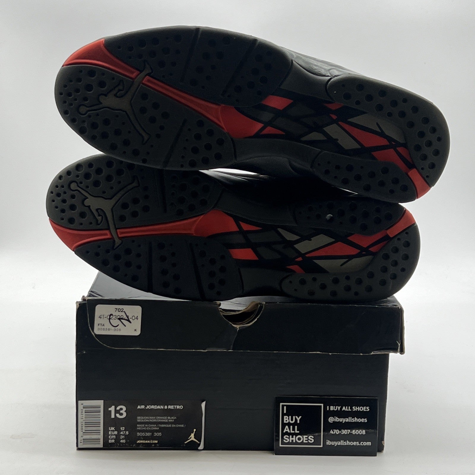 Size 13 - Air Jordan 8 Retro Take Flight (305381-305)