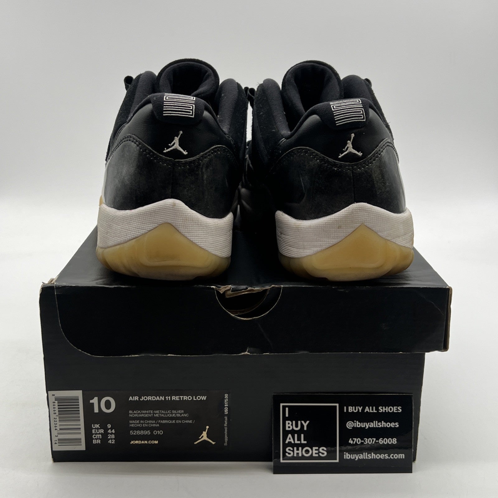 Size 10 - Air Jordan 11 Retro Low Barons (528895-010)
