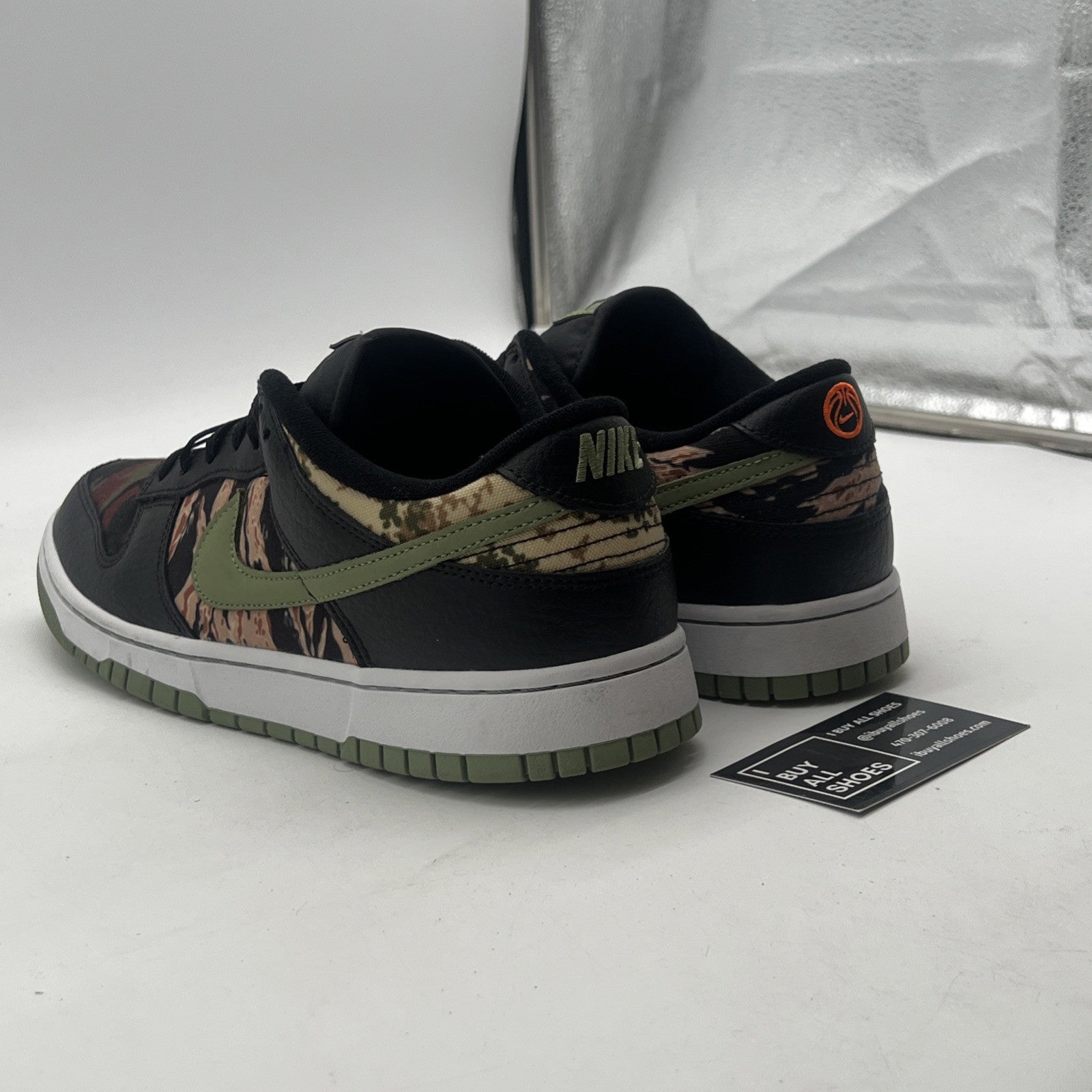 Size 12 - Nike Dunk SE Low Black Multi-Camo (DH0957-001)