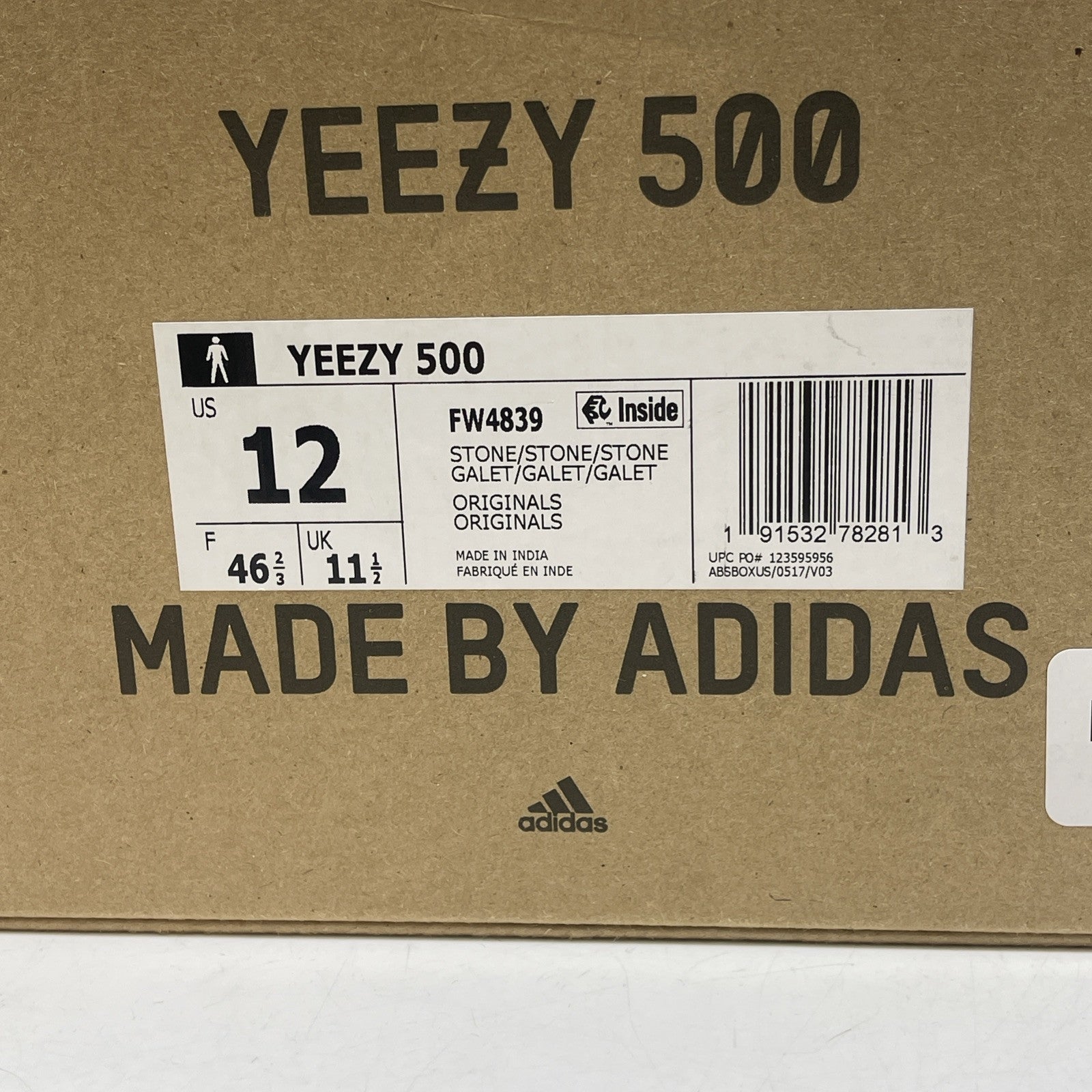 Size 12 - adidas Yeezy 500 Stone Tan Brown Suede Leather (FW4839)