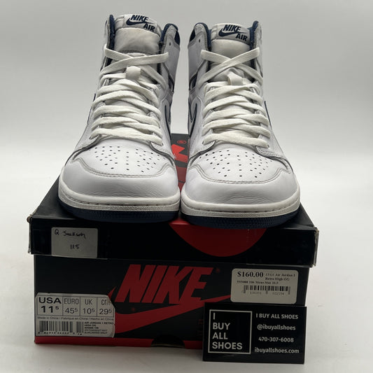 Size 11.5 - Air Jordan 1 Retro OG High Metallic Navy (555088-106)