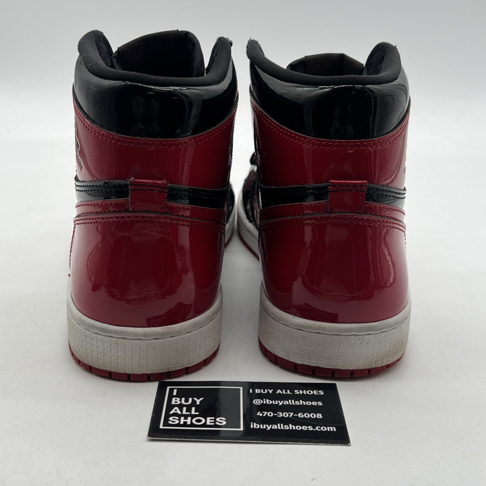 Size 10.5 - Air Jordan 1 Retro OG High Patent Bred (555088-063)