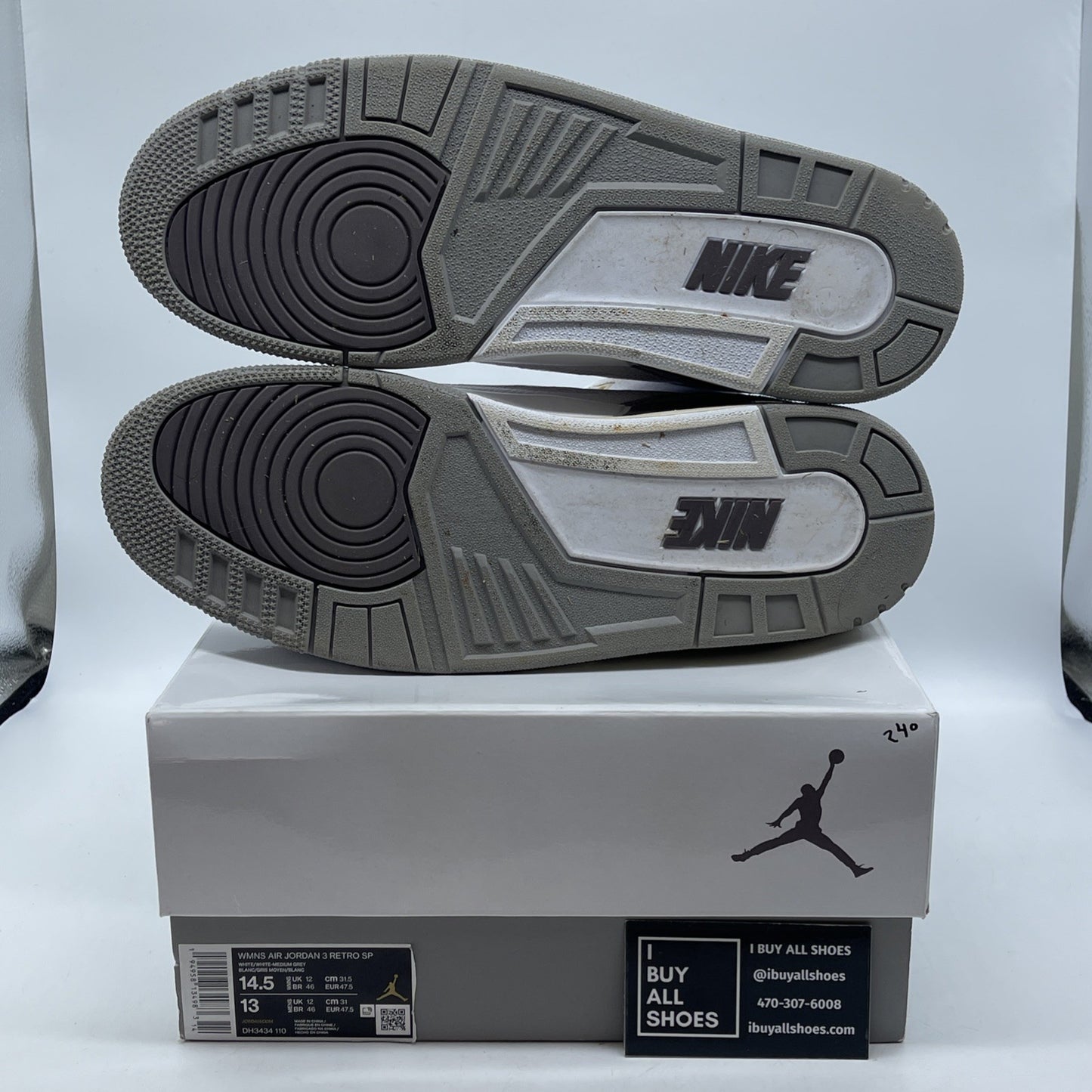 Size 14.5W - Jordan 3 Retro SP x A Ma Maniere Low Raised By Women (DH3434-110)
