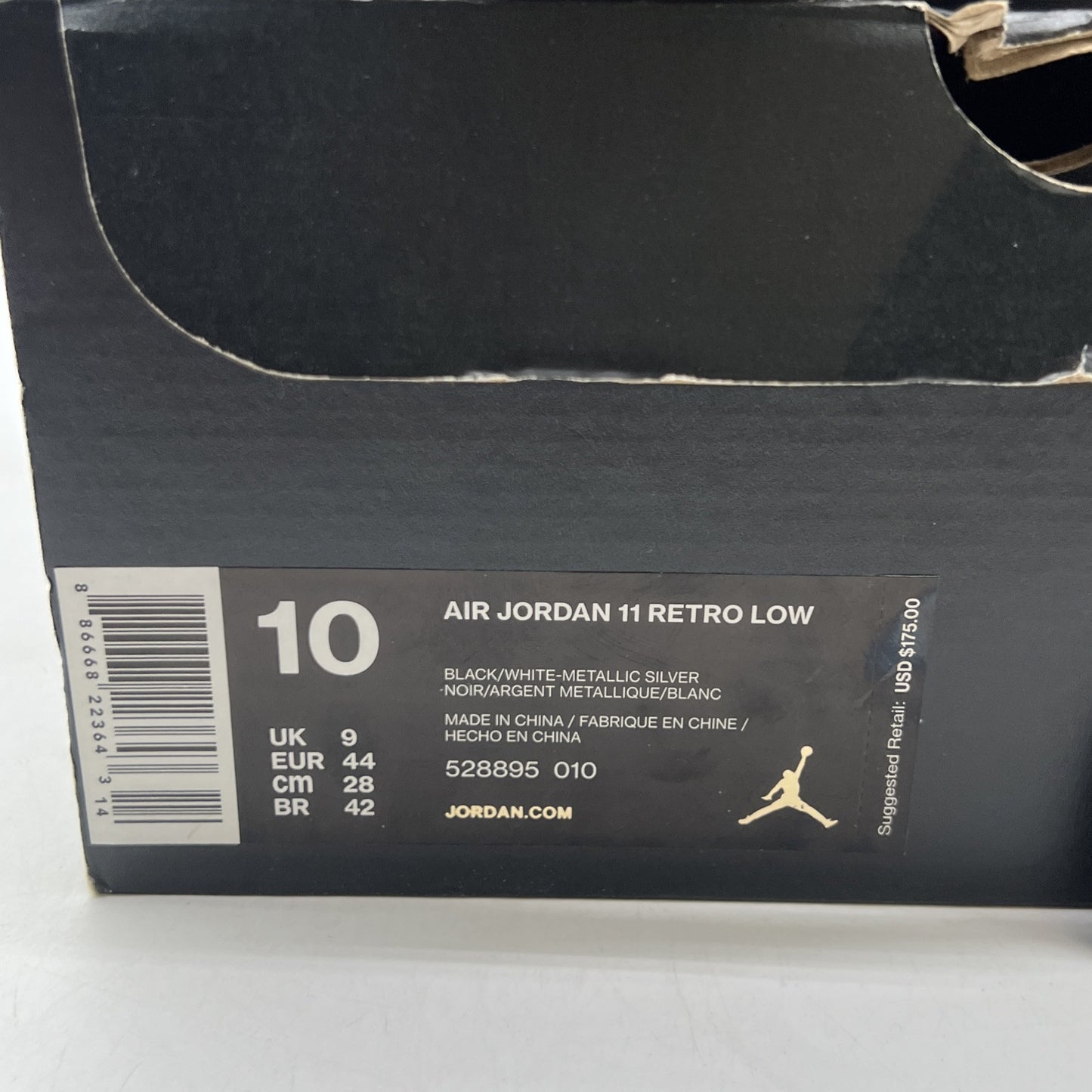 Size 10 - Air Jordan 11 Retro Low Barons (528895-010)