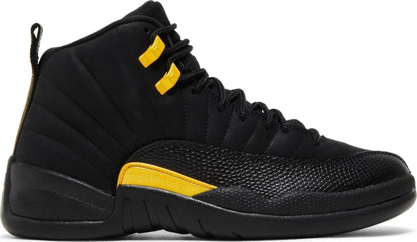 Size 9.5 - Jordan 12 Retro Mid Black Taxi Yellow Leather (CT8013-071)