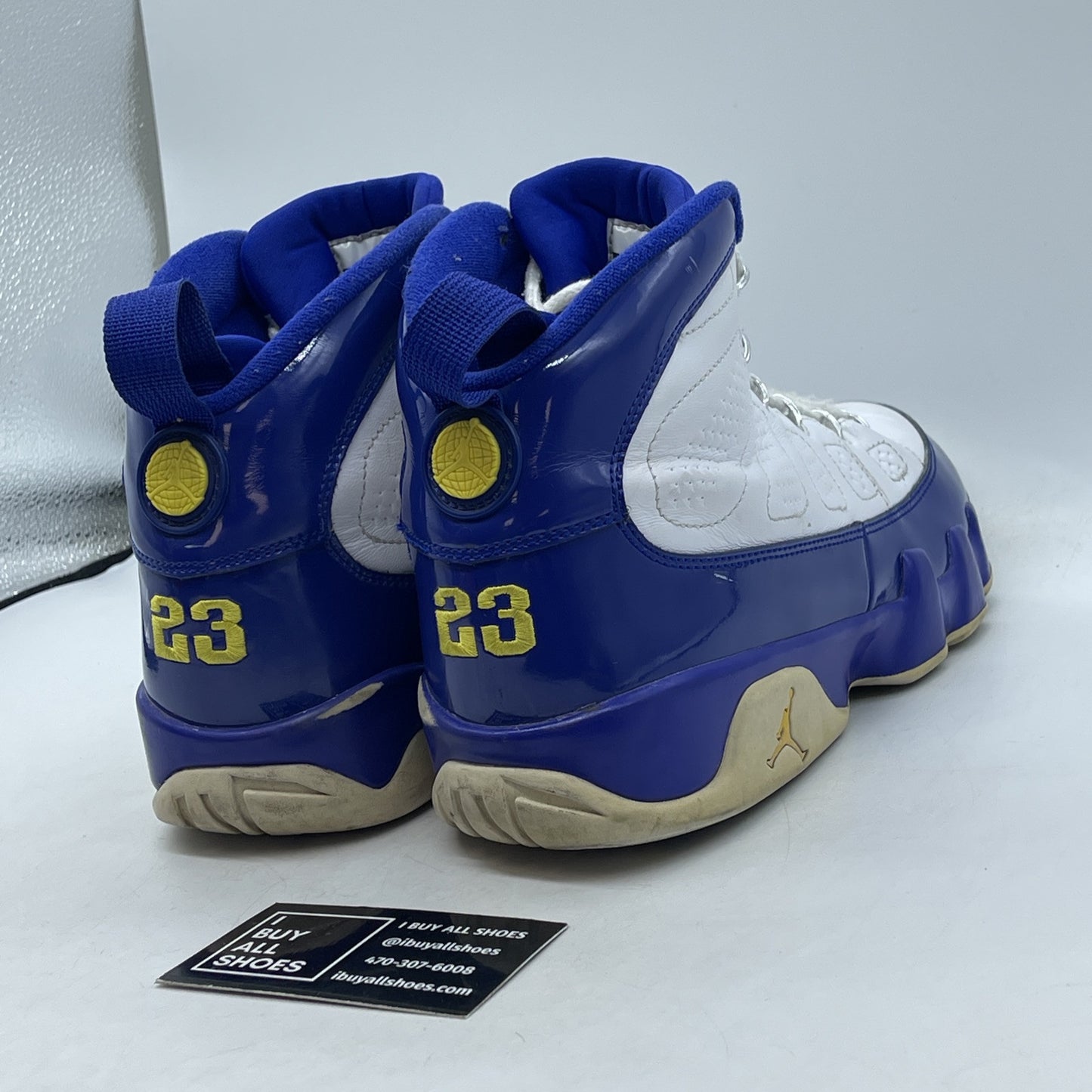 Size 11 - Air Jordan 9 Retro Kobe Blue Yellow White Leather (302370-121)