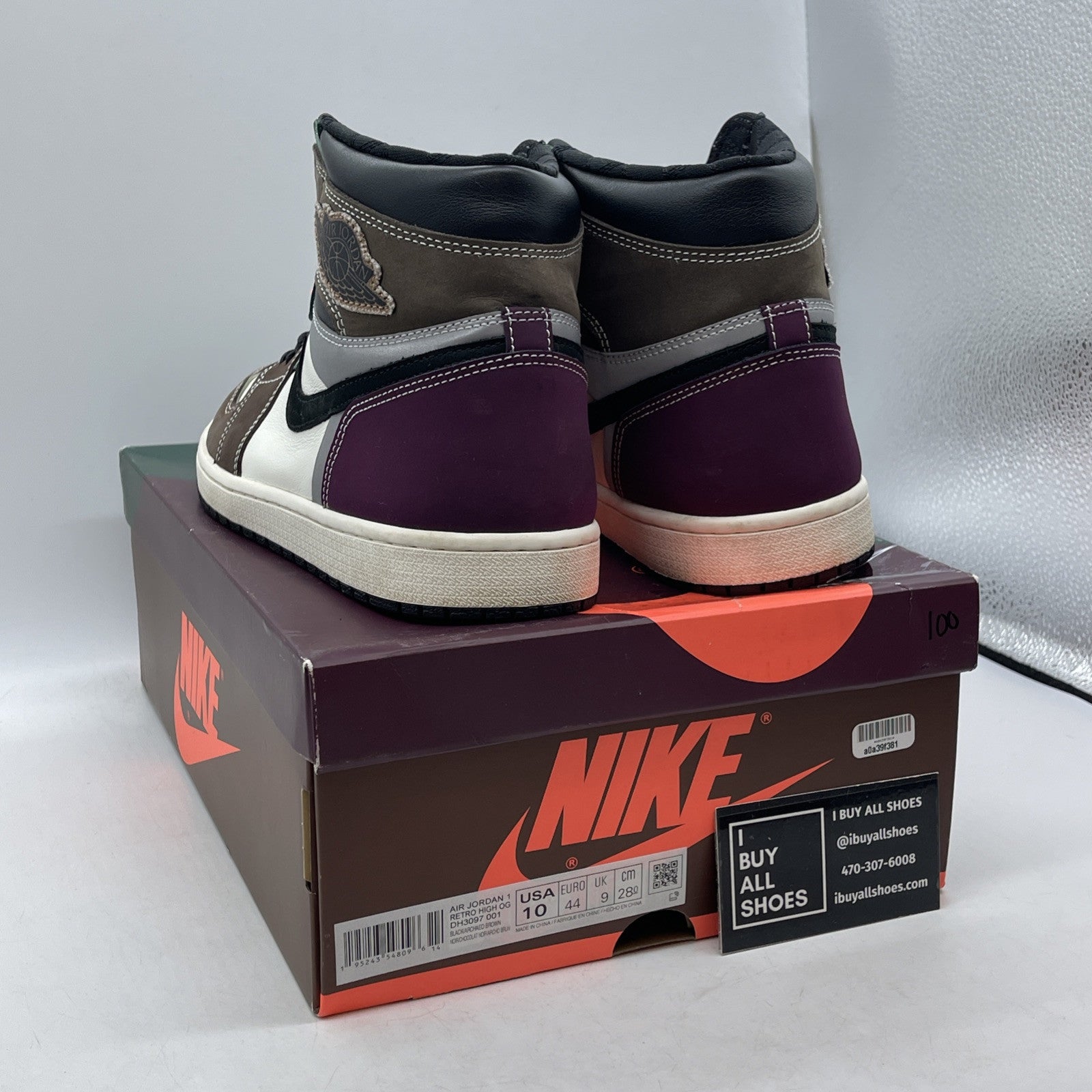 Size 10 - Jordan 1 High OG Crafted Brown White Suede Leather (DH3097-001)