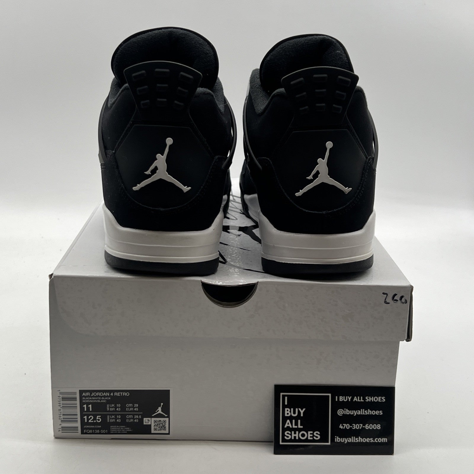 Size 11 - Air Jordan 4 Retro White Thunder (FQ8138-001)