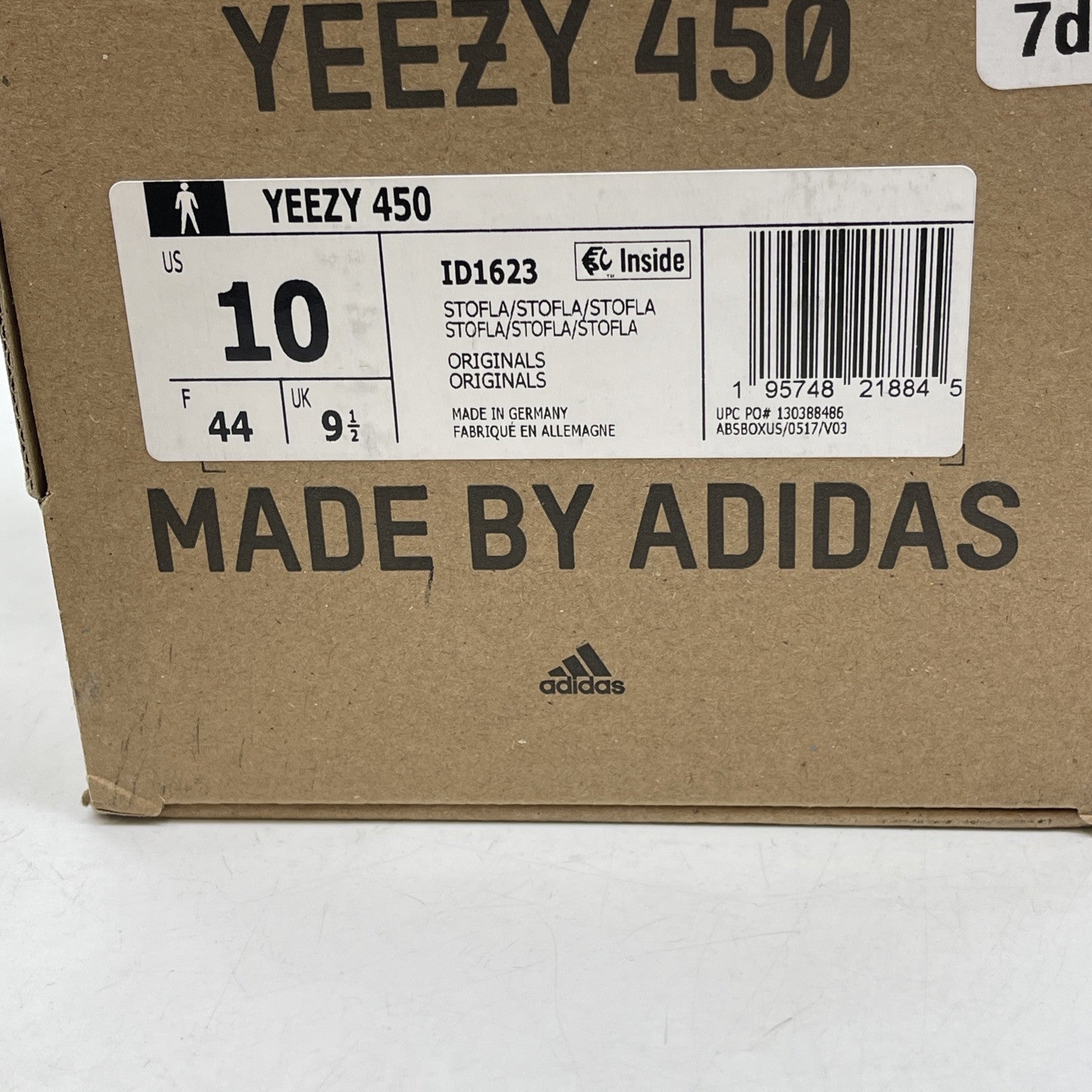 Size 10 - Adidas Yeezy 450 Stone Flax Brown Suede (ID1623)