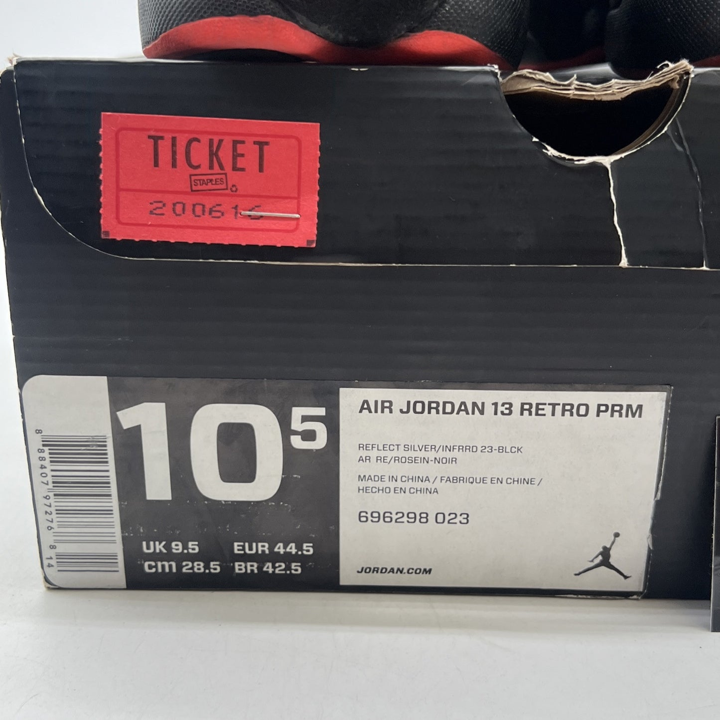 Size 10.5 - Air Jordan 13 Retro Reflective Silver (696298-023)