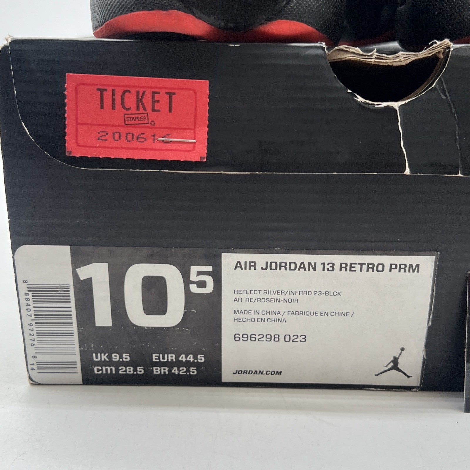 Size 10.5 - Air Jordan 13 Retro Reflective Silver (696298-023)