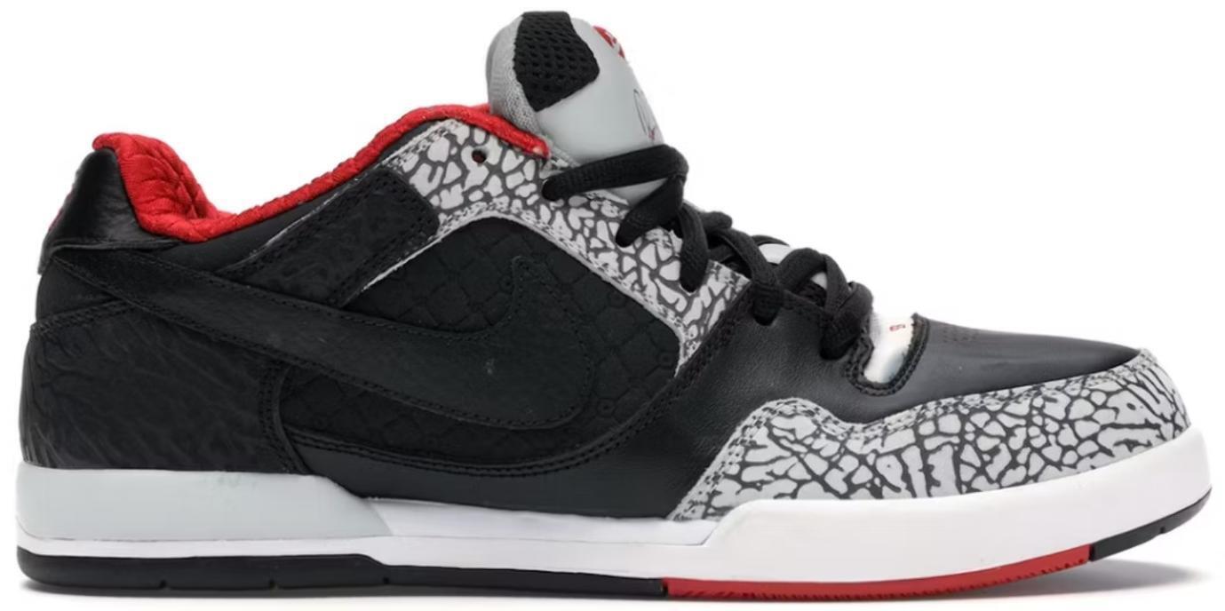 Size 10 - Nike Paul Rodriguez 2 Zoom Air Grey Haze Black Suede (315459-001)