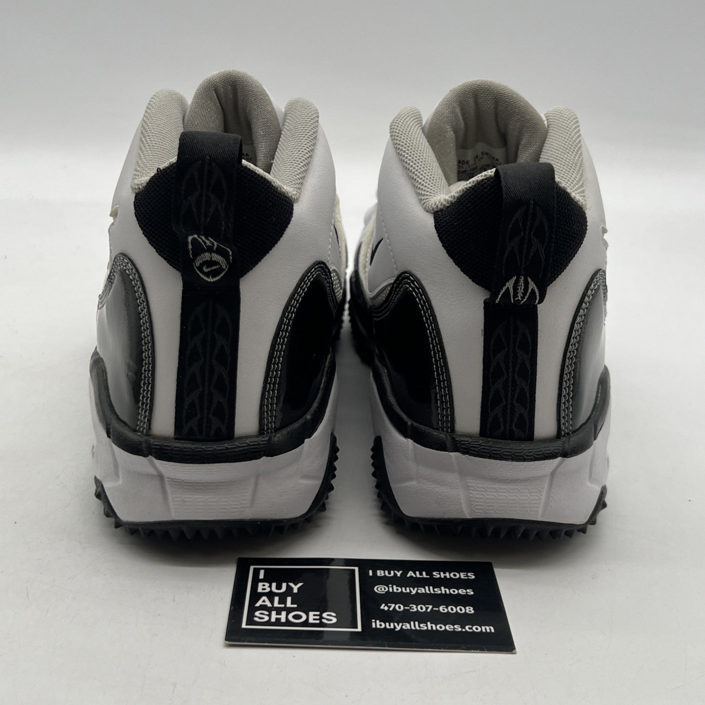Size 11W - Nike White Black Zoom Code Pro Shark Football Cleats (352640-102)