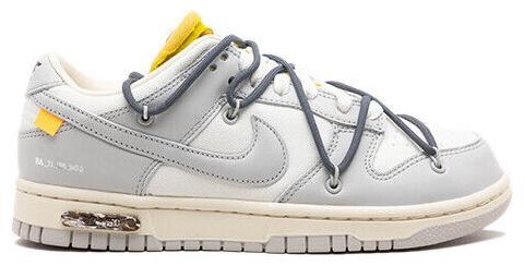 Size 8 - Nike Off-White x Dunk Low Lot 41 of 50 Grey Leather (DM1602-105)