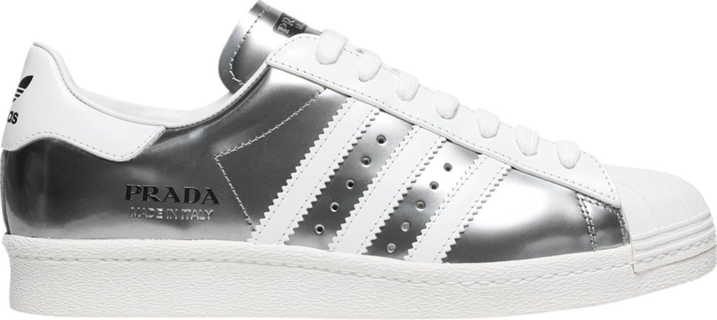 Size 10 - adidas Prada x Superstar Silver Metallic (FX4546)