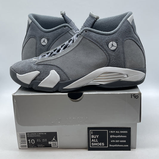 Size 10 -Air Jordan 14 Retro SE Mens Sz 13 Flight Grey Stealth White(FJ3460-012)