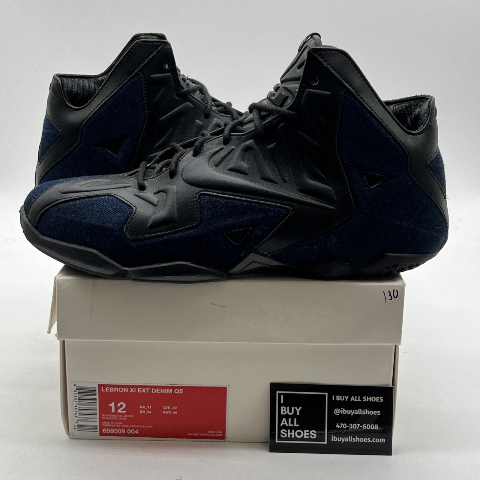Size 12 - Nike LeBron 11 EXT Denim QS Denim (659509-004)