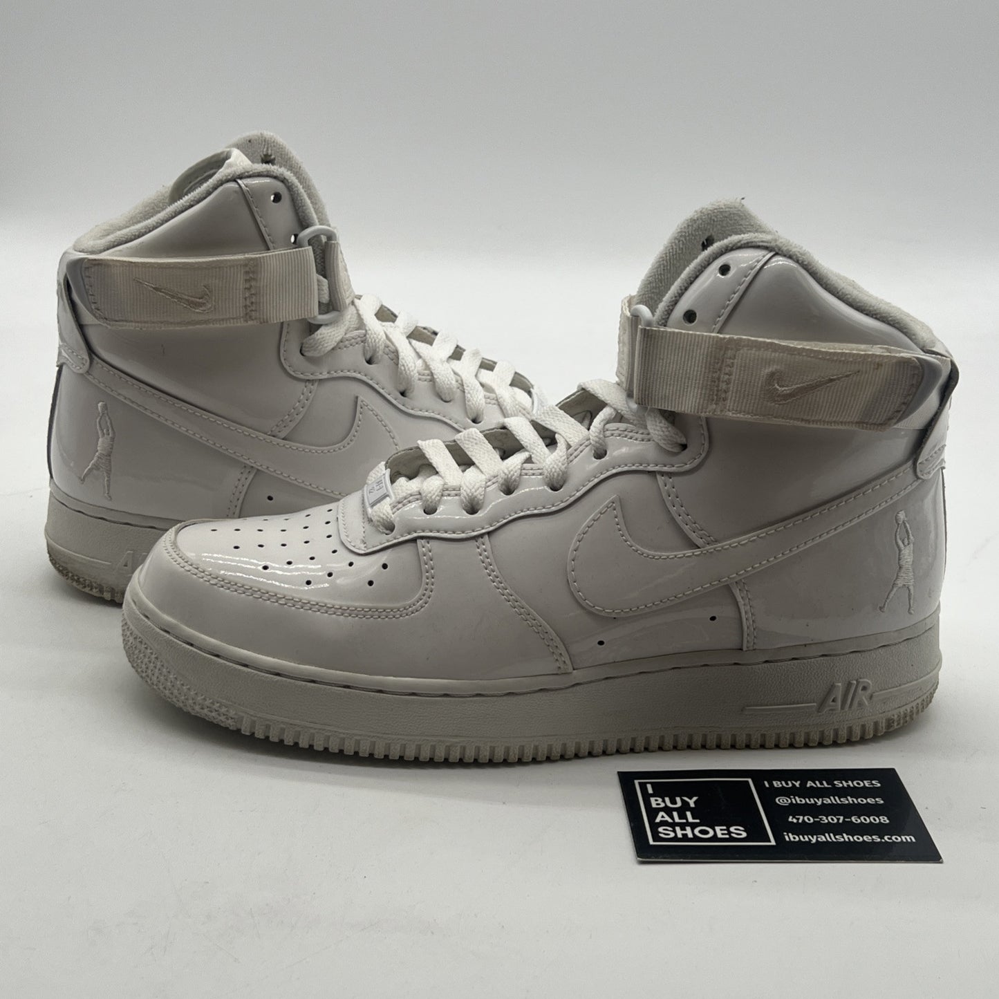 Size 8 - Nike Air Force 1 QS High Sheed Triple White (743546-107)