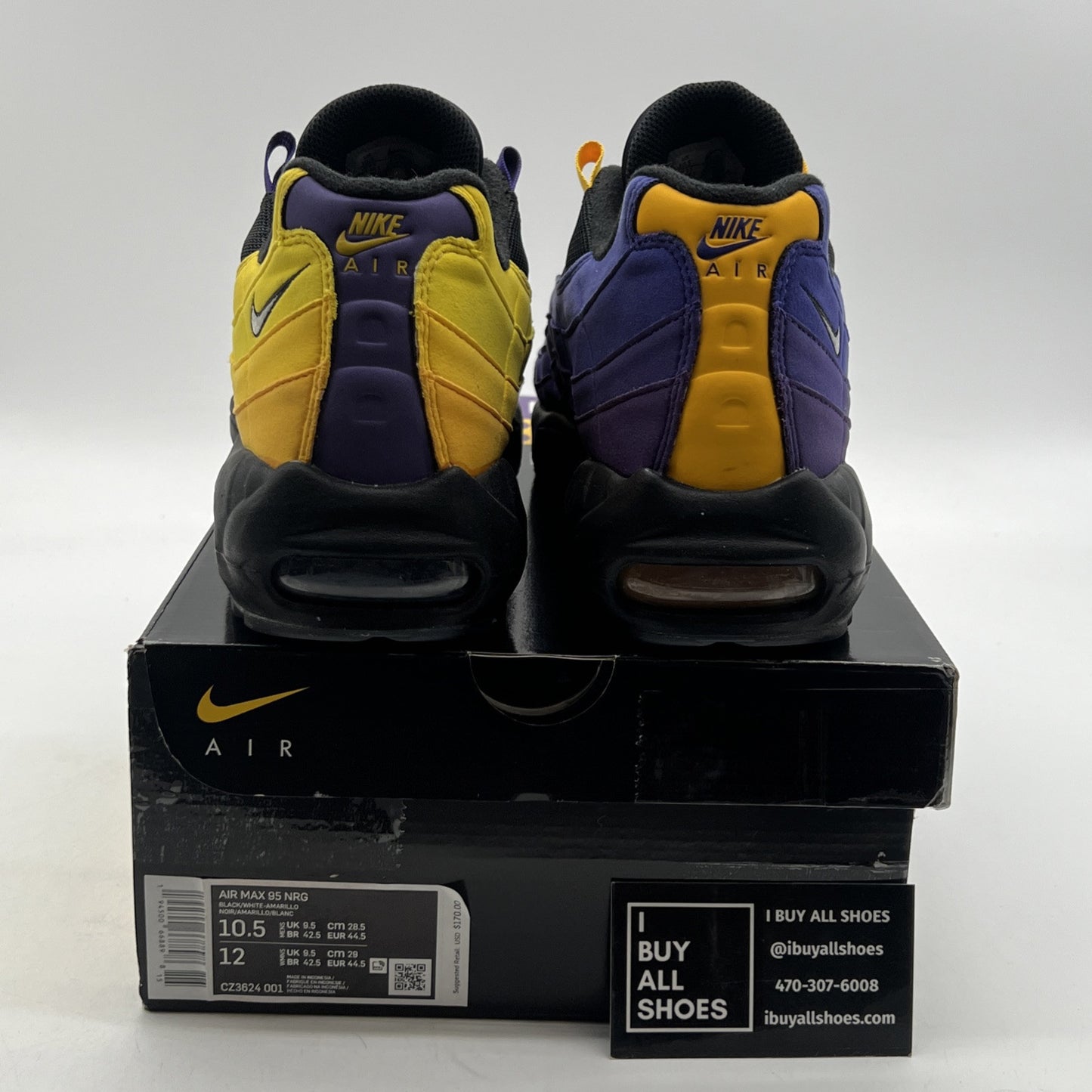 Size 10.5 - Nike LeBron James x Air Max 95 NRG Home Team (CZ3624-001)
