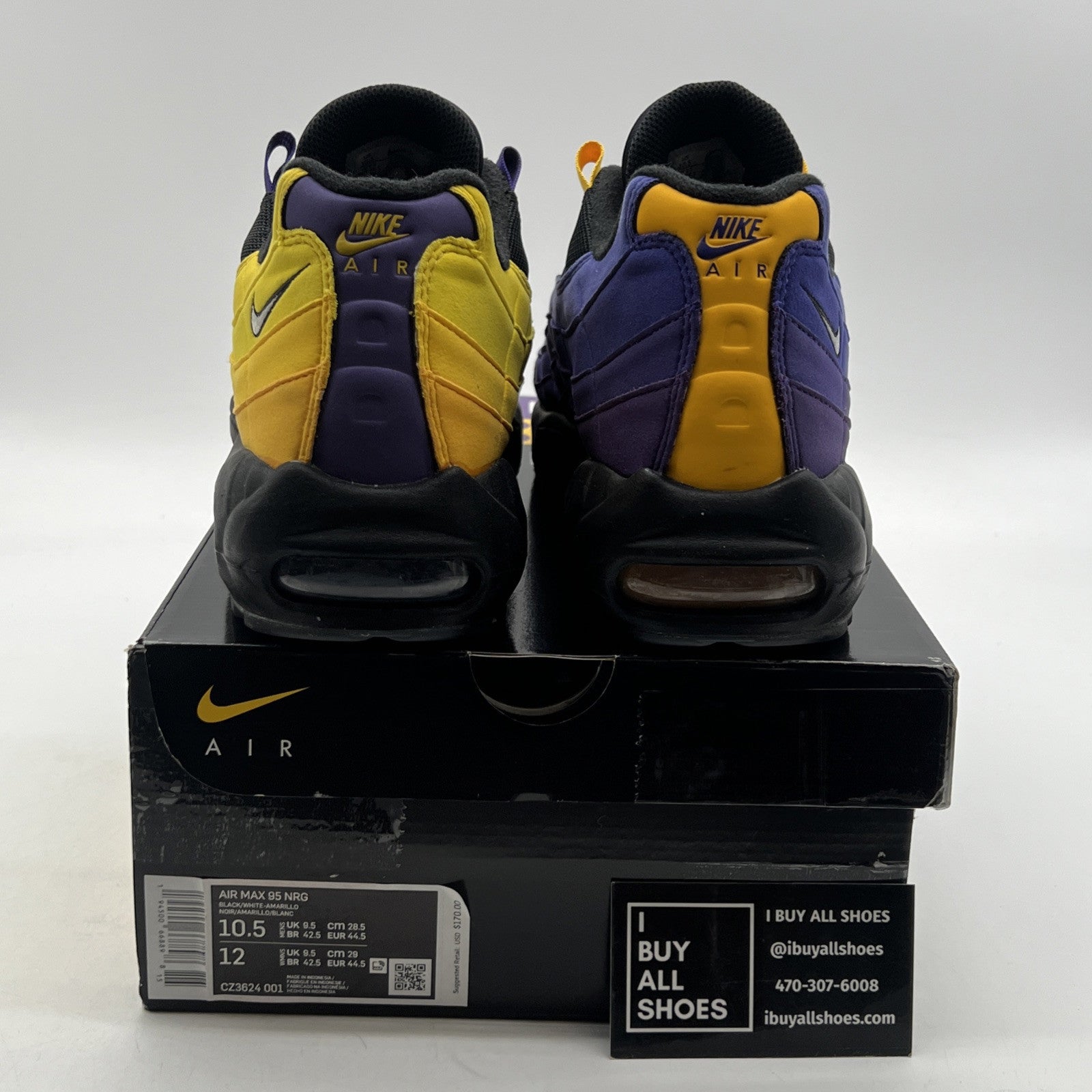 Size 10.5 - Nike LeBron James x Air Max 95 NRG Home Team (CZ3624-001)