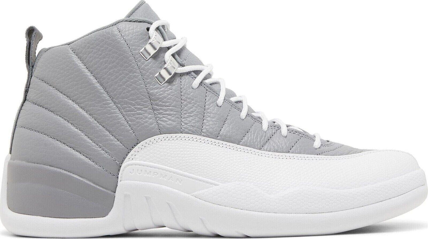 Size 9.5 - Jordan 12 Stealth 2022 Grey White Leather (CT8013-015)