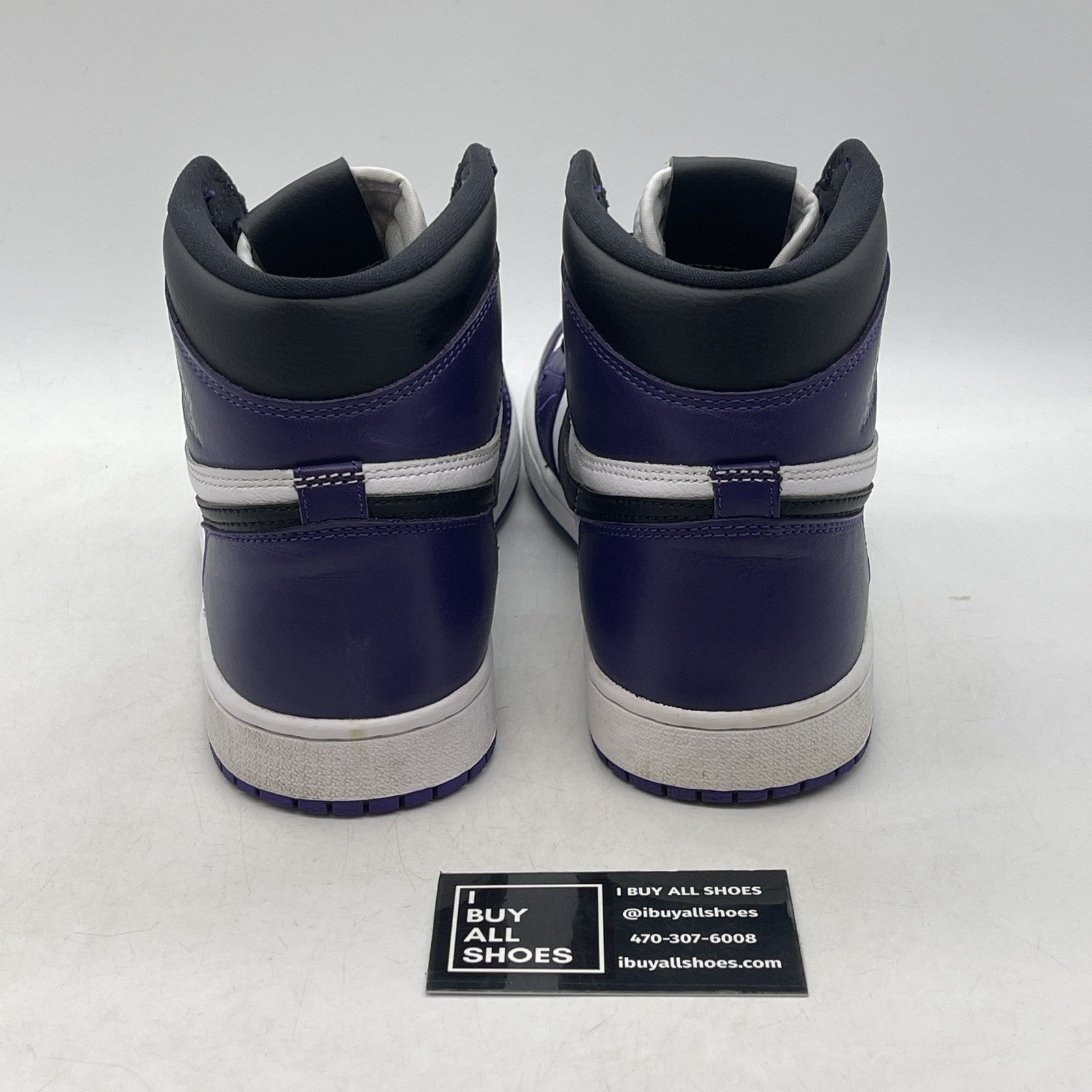 Size 9.5 - Jordan 1 Retro OG High Court Purple 2.0 White Black Leather
