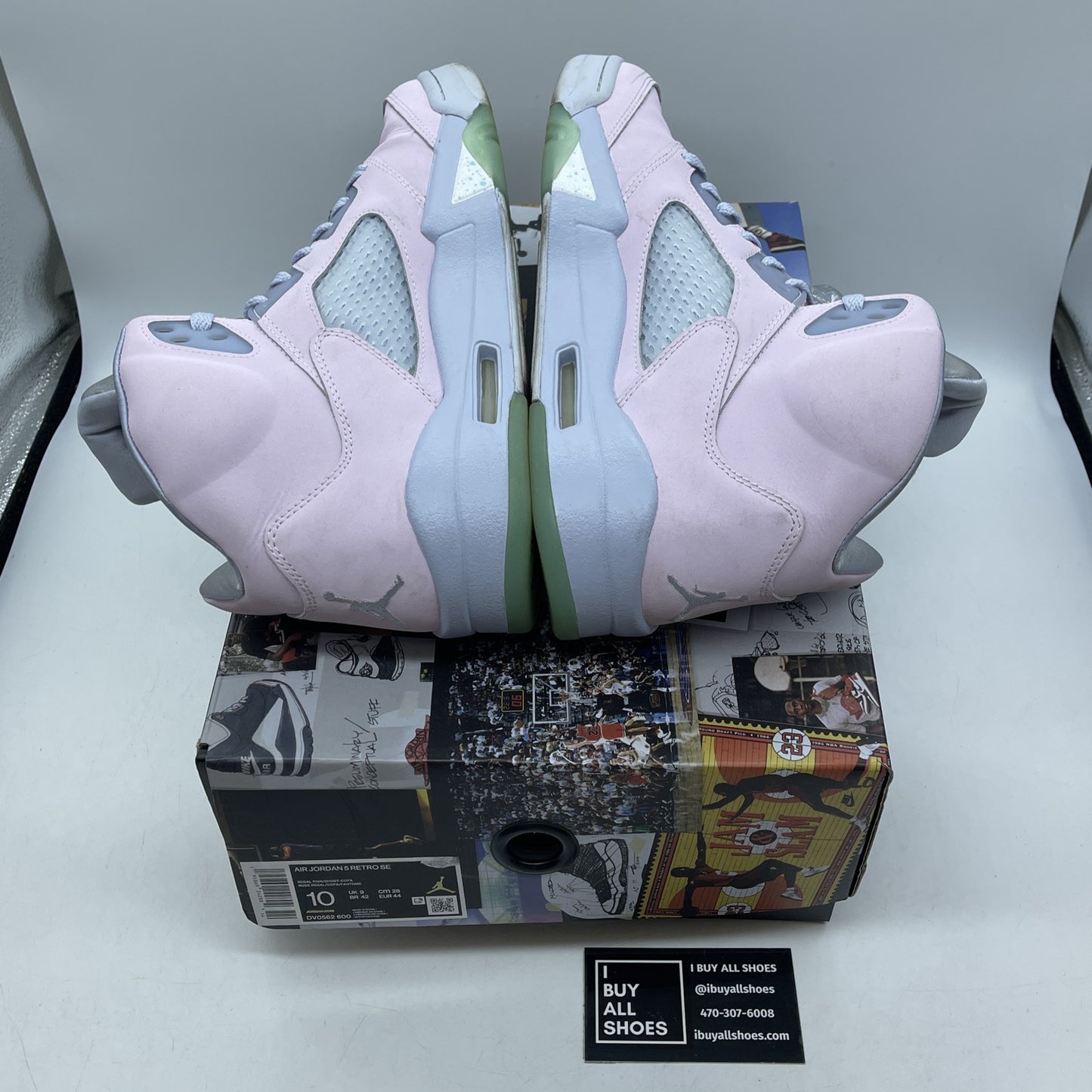 Size 10 - Jordan 5 Easter 2022 Pink Purple Suede Leather (DV0562-600)