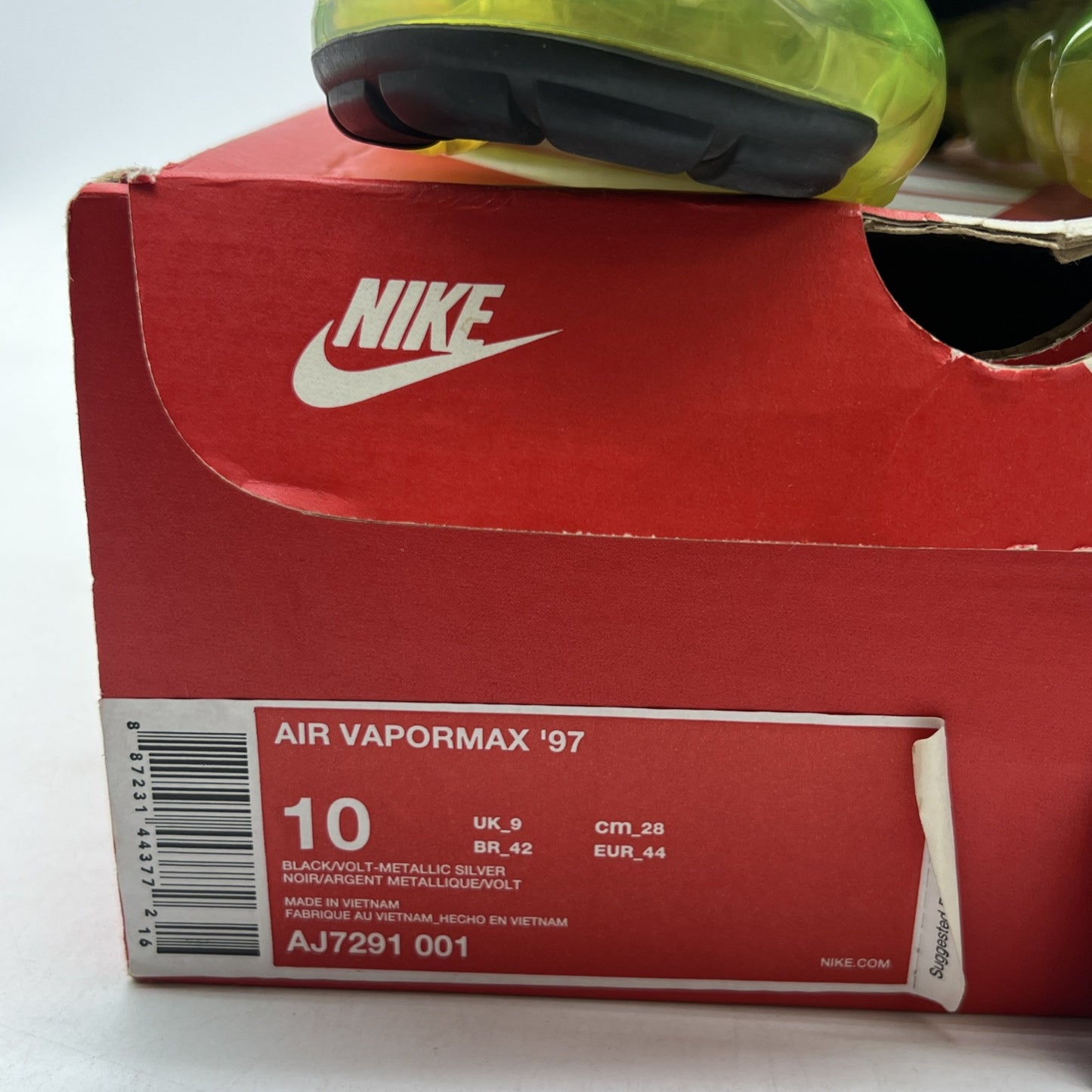 Size 10 - Nike Air VaporMax 97 Neon (AJ7291-001)