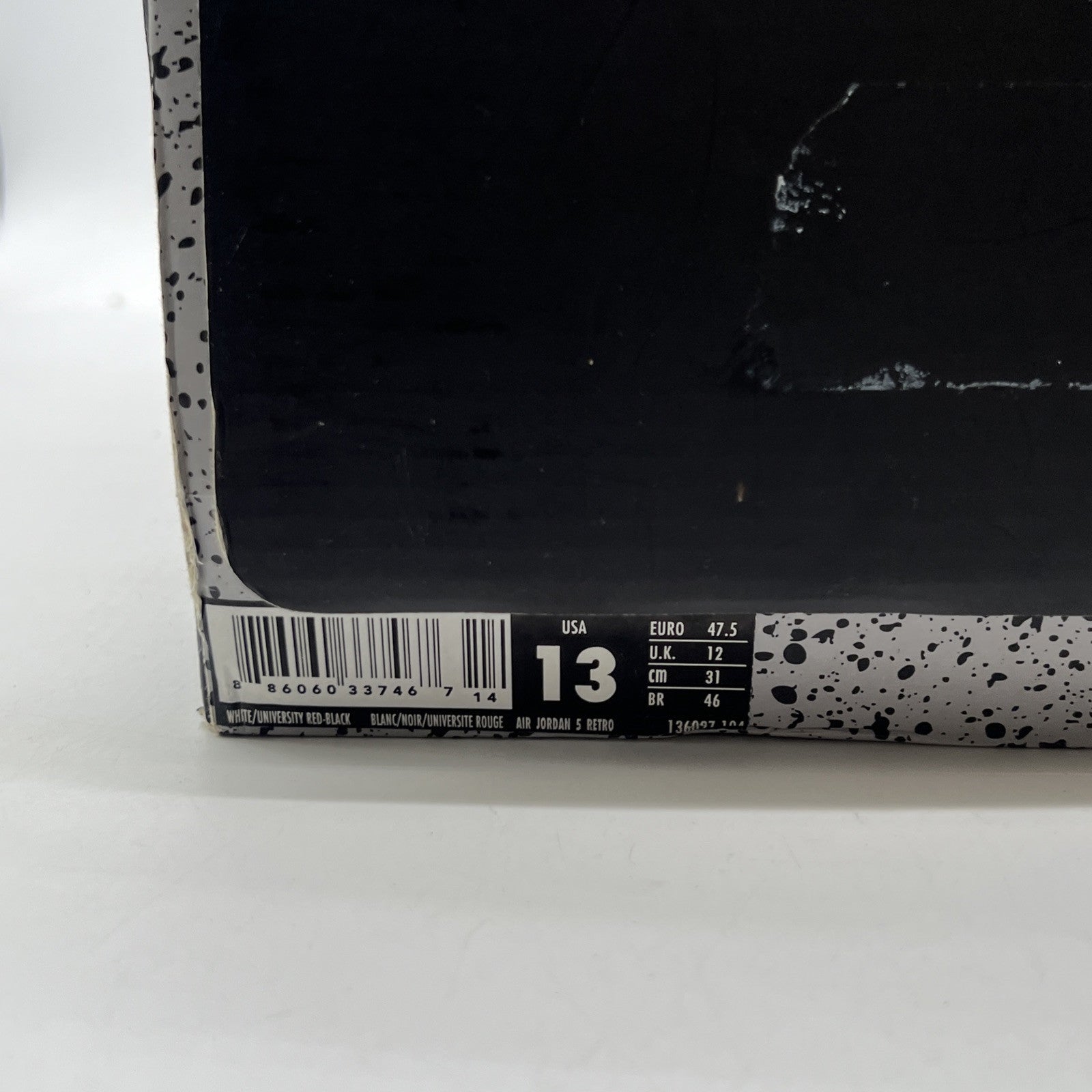 Size 13 - Air Jordan 5 Retro White Cement (136027-104)