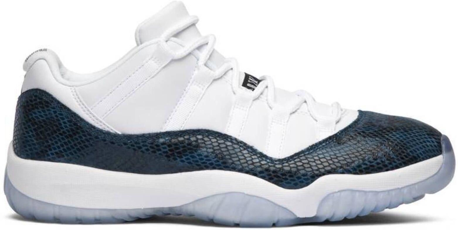 Size 11 - Jordan 11 Retro Low Snakeskin 2019 Blue White Leather (CD6846-102)