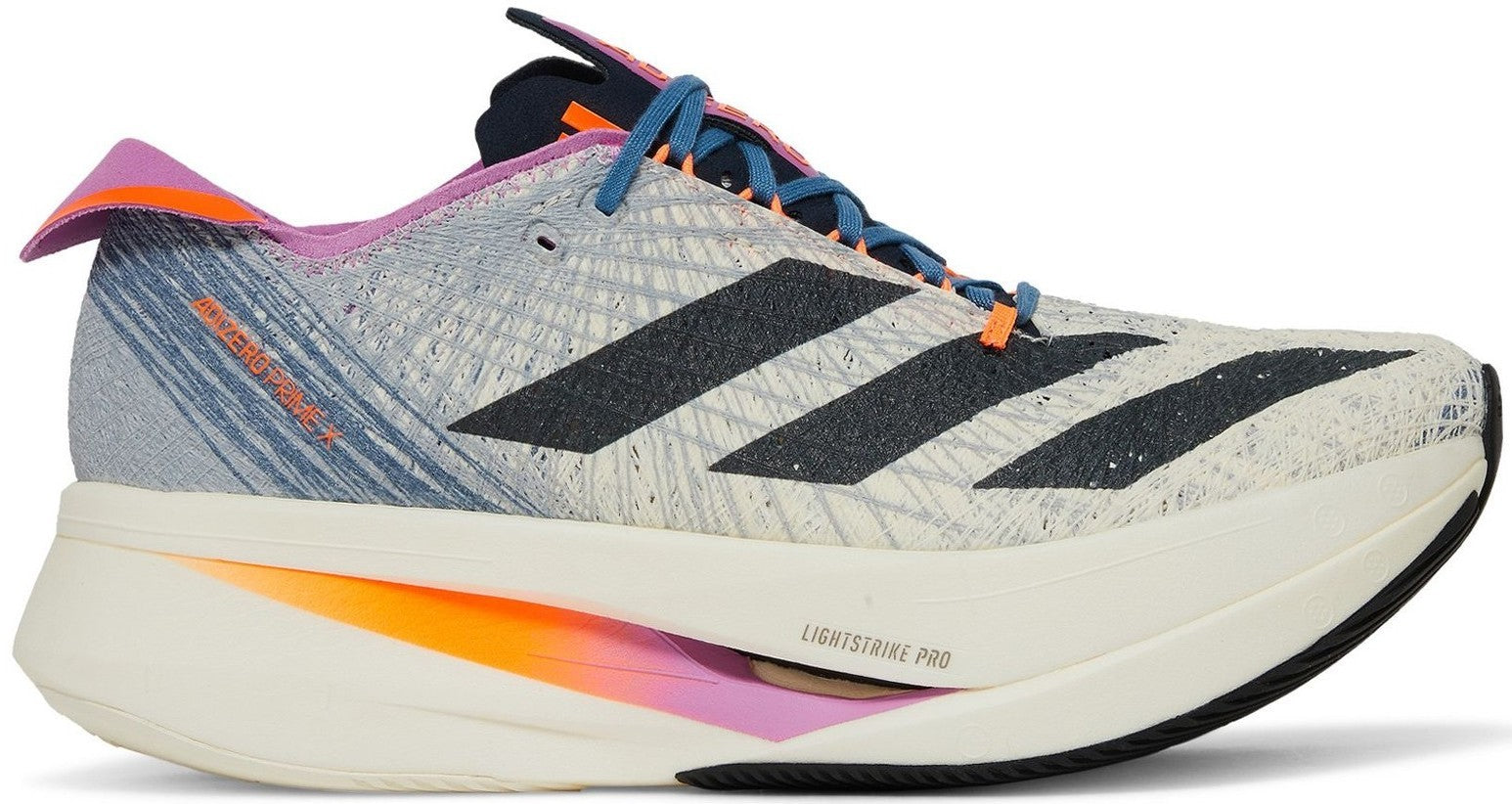 Size 11 - adidas Adizero Prime X Strung Off White Pulse Lilac (GX6675)