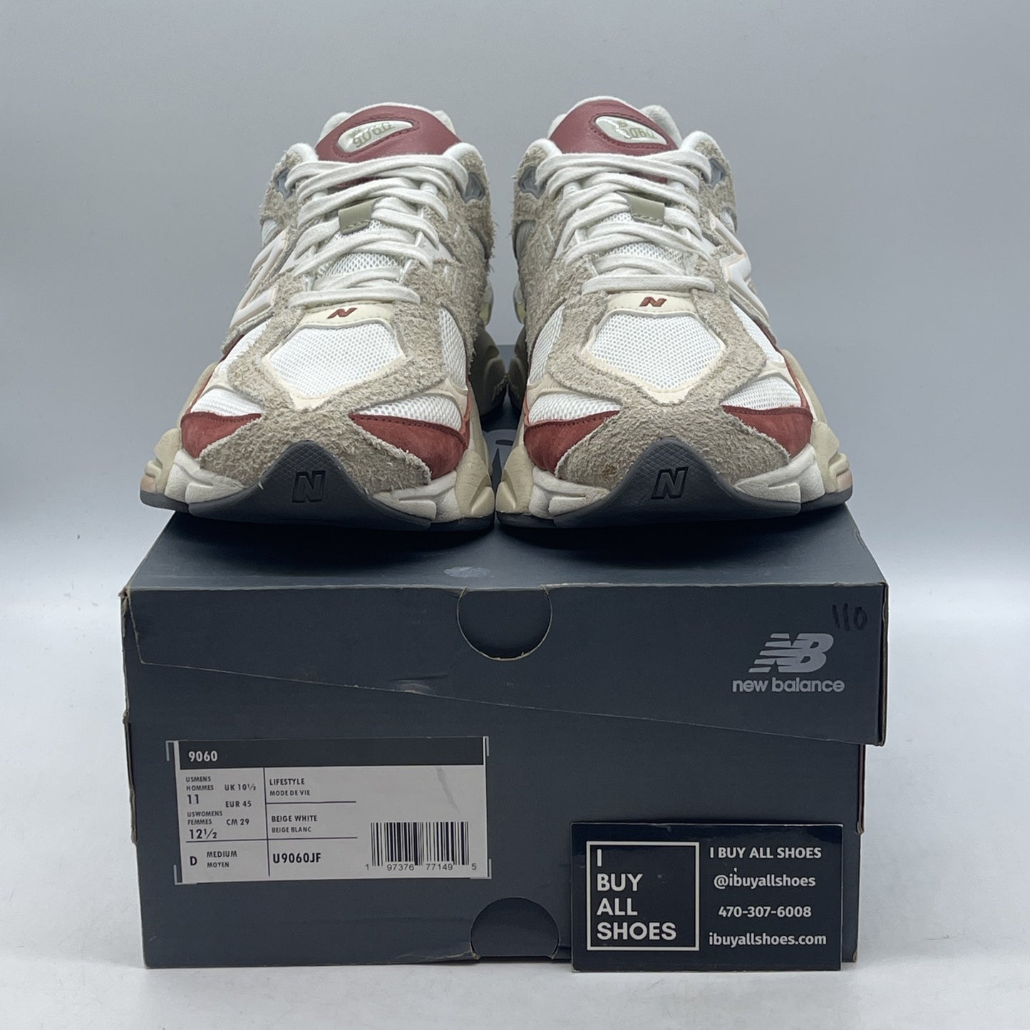 Size 11 - New Balance 9060 Festival Pack Brown White Suede (U9060JF)