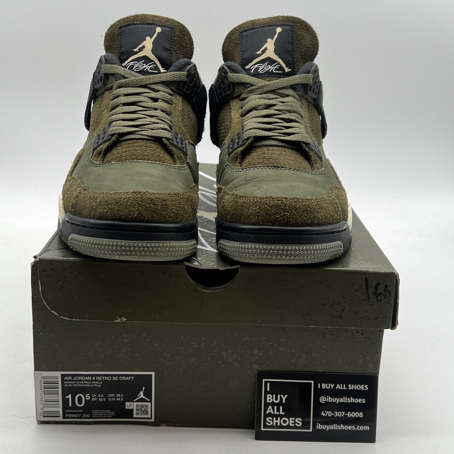 Size 10.5 - Air Jordan 4 SE Retro Low Craft - Olive (FB9927-200)