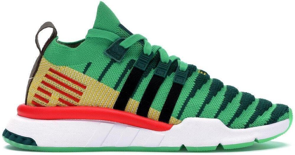 Size 9.5 - adidas Dragon Ball Z x EQT Support ADV Primeknit Mid Green (D97056)